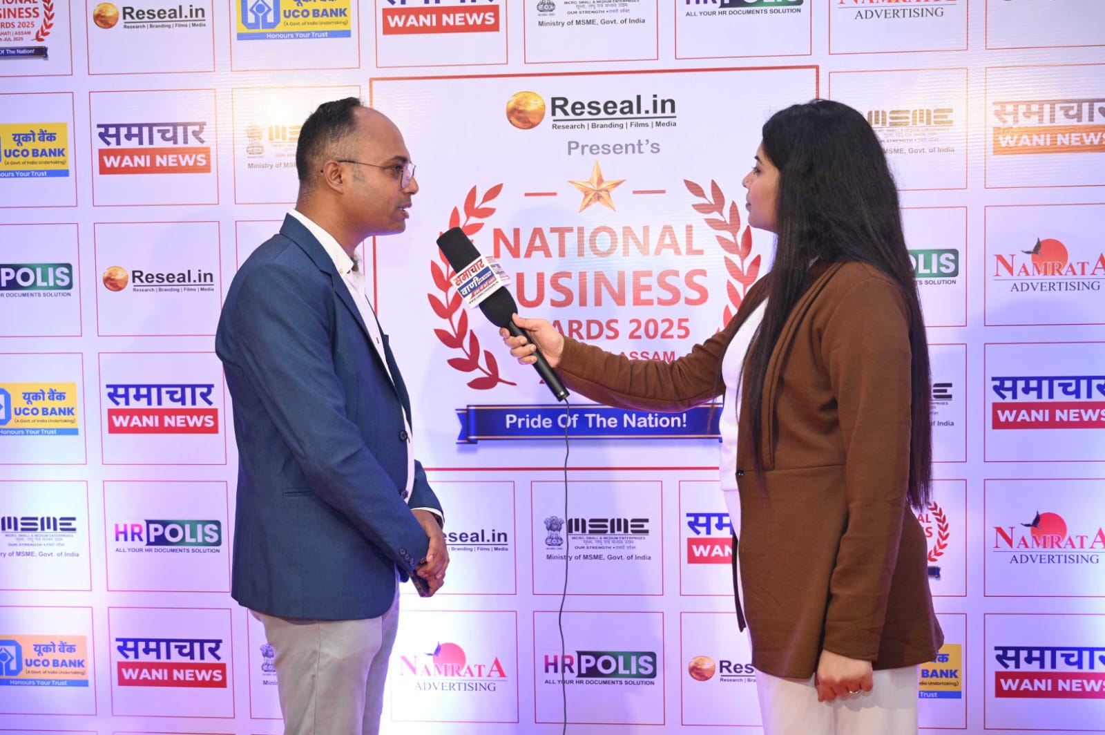 GR Interior receiving the National Business Awards 2025